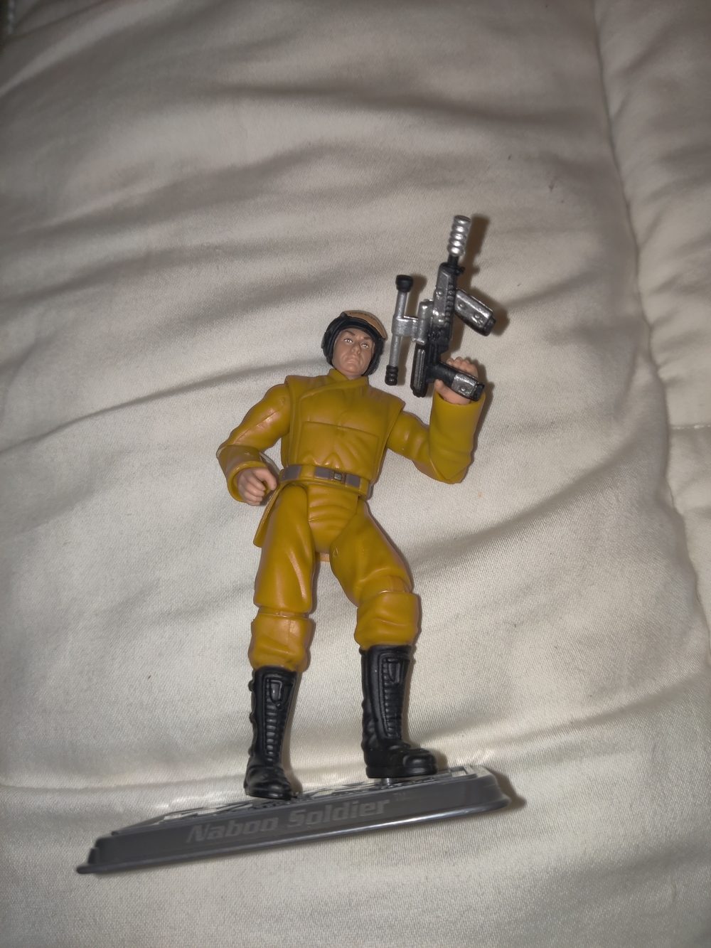 Star Wars Naboo Soldier Action Figure - Yellow and Black